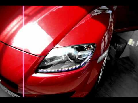MAZDA RX 8 led strip light/day light - YouTube