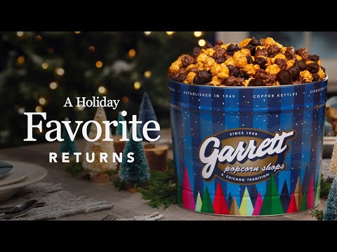 Hot Cocoa CaramelCrisp® Mix–a holiday favorite returns! - video from Garrett Popcorn