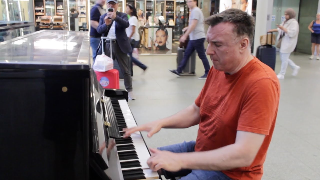 Layla by Eric Clapton played on public piano