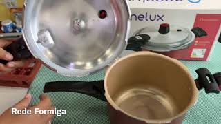 Panela de Pressão Fechamento Externo Panelux 4,5L Cereja