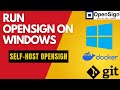 Localhost OpenSign™ Setup with Docker on Windows