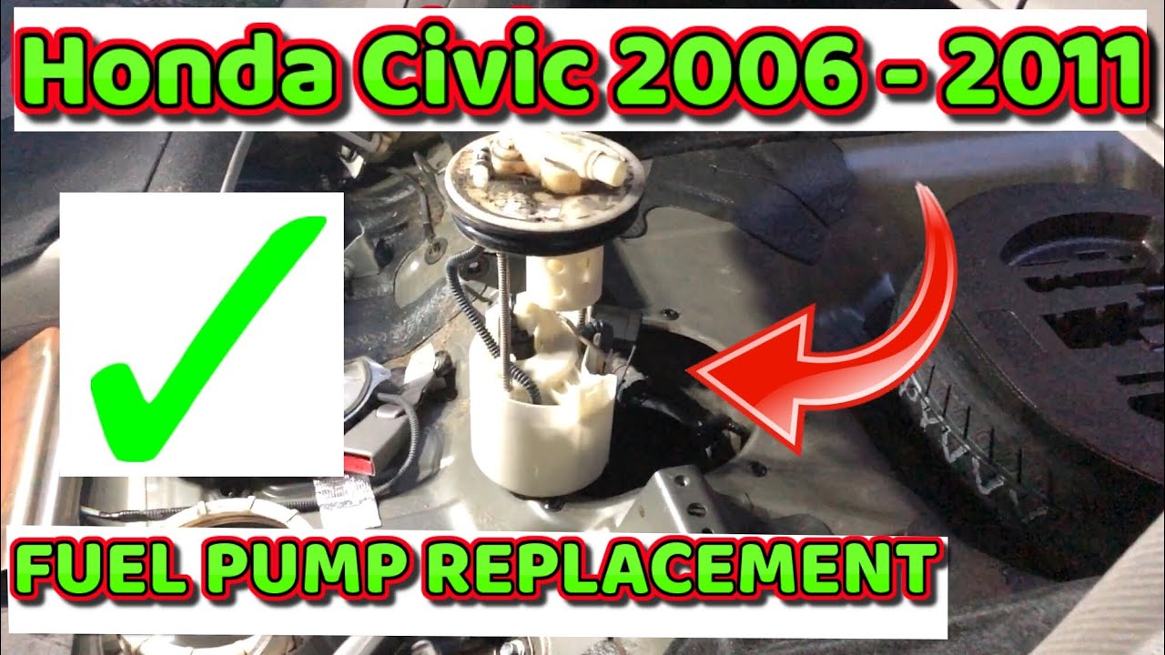 How to remove fuel pump on Honda Civic 2006 - 2011 - YouTube