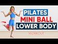 Pilates mini ball workout lower body (KNEE FRIENDLY) 15 Minute Follow Along  - Caroline Jordan