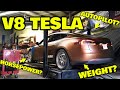 We put the V8 Tesla on the dyno and it didn't disappoint