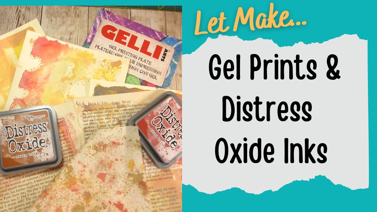 Distress Oxide Inks and a Gel Plate Easy and fun way to make ...