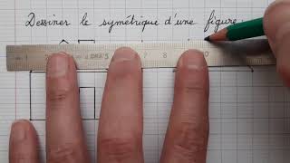 Dessiner le symétrique d'une figure CE2