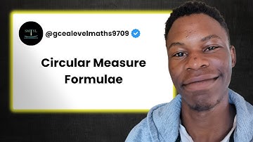 CIE AS Level Math 9709 - Circular Measure Formulae