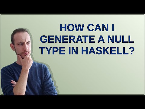 How can I generate a null type in Haskell?