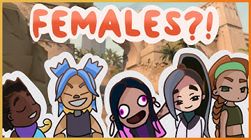 Full GIRL TEAM in VALORANT whilst SOLO QUEUING?