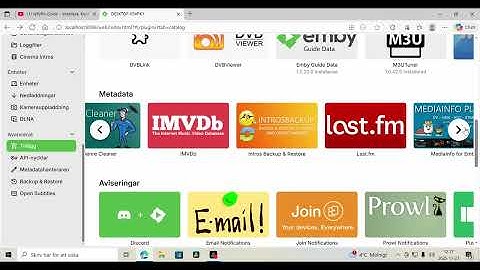 Emby setup och installera