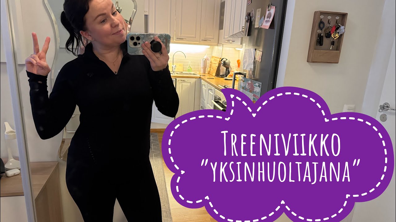 Mies lomalla, minä hikoilen | Treeniviikko yksin lapsen kanssa