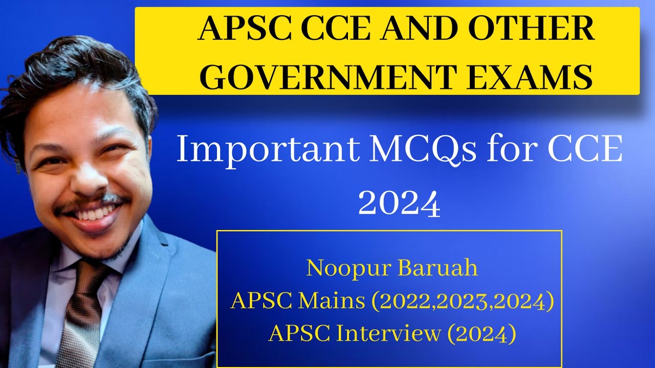APSC CCE 2025 Prelims I Important MCQs I class 45 I APSC SORTED - YouTube