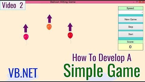 VB.Net - A Simple Balloon Hitting Game - Video_02