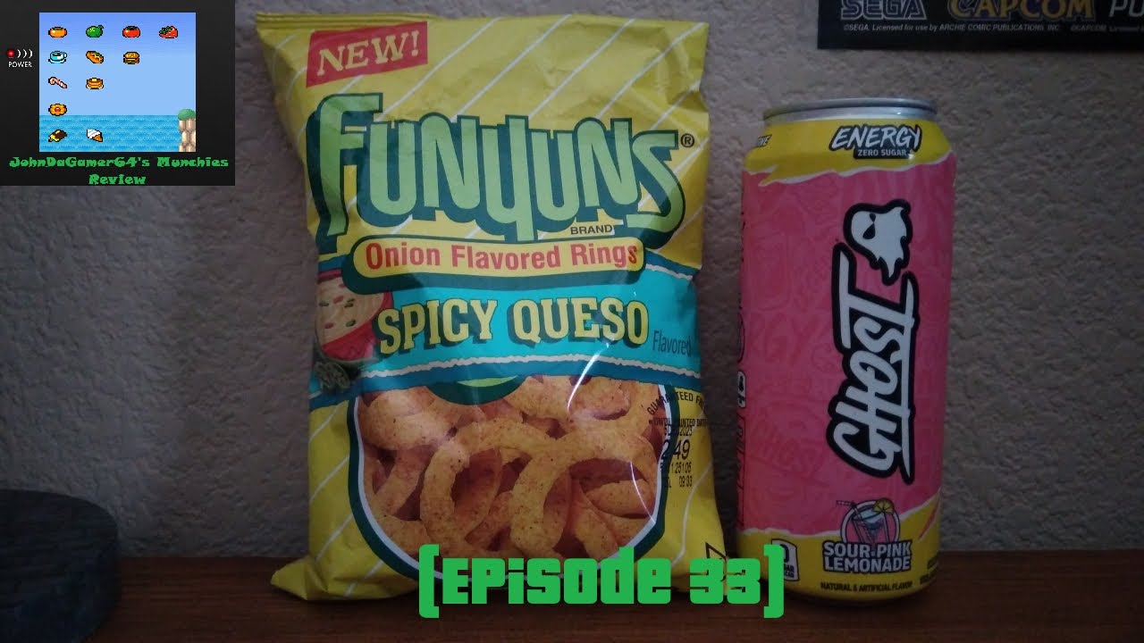 🧅🧀Funyuns: Spicy Queso & Ghost Energy: Sour Pink Lemonade👻🍋 ...