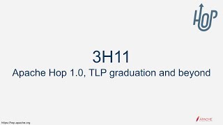 Celebrity 3H11 - Apache Hop 1.0, TLP graduation and beyond Net Worth