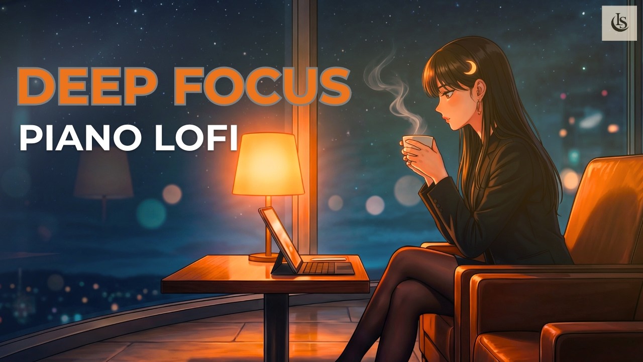 You're drinking coffee in a luxury skyscraper... ☕️🏙️ Deep Focus Piano LoFi | 1 Hour |LunaScore