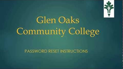 GOCC Password Reset Instructional Video