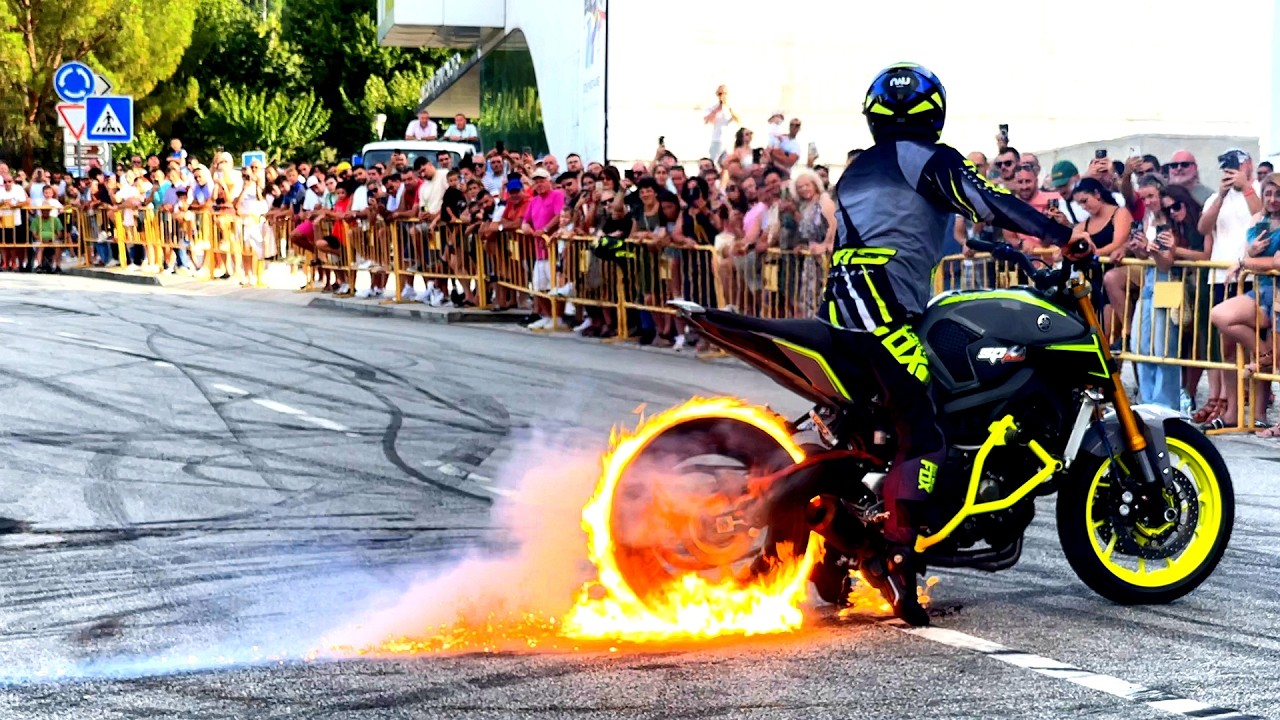 Paulo Martinho Moto Freestyle 🔥 Quemando Rueda [Burnout 1000º] em Boticas
