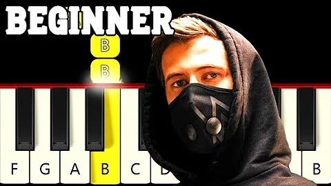 Faded - Alan Walker - Very Easy and Slow Piano tut...