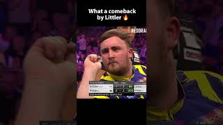 What a comeback by Littler 🔥#shorts #darts