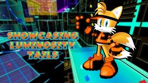 Sonic speed simulator showcasing limited luminosity tails skin