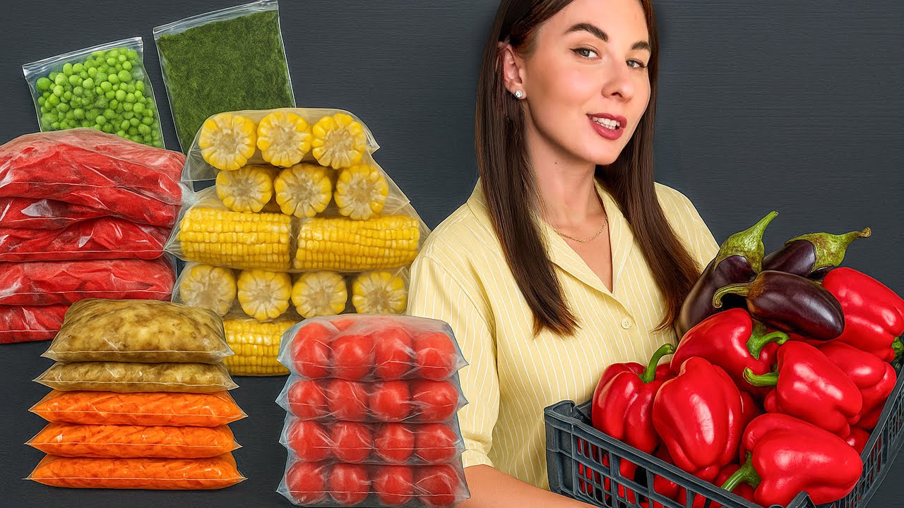 Сезонная ЗАМОРОЗКА ОВОЩЕЙ на Зиму! Заготовки, которые делаю каждый год