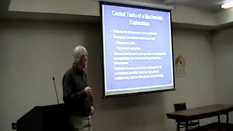 Taft Lecture, Philosophy: Dr William Bechtel  1/8