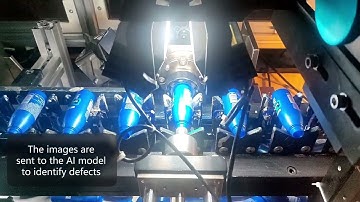 AI vision for print quality inspection on bottles