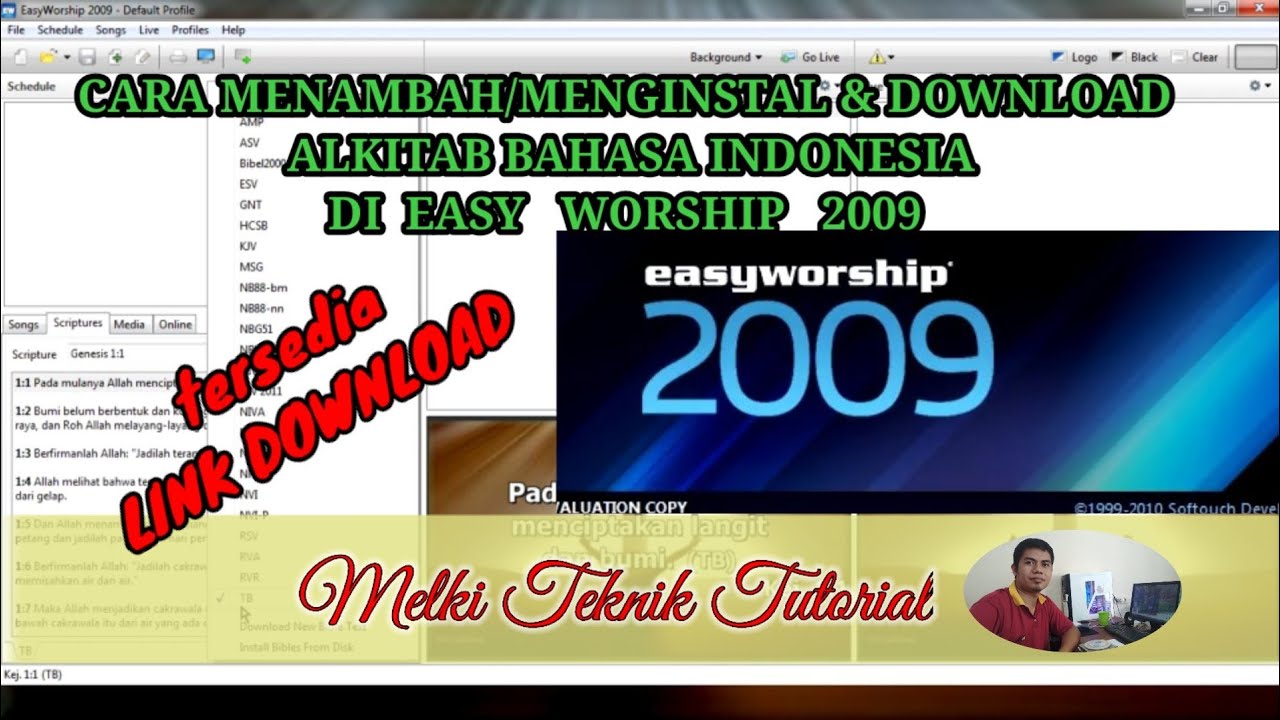 Download Alkitab Bahasa Indonesia Easy Worship 2009