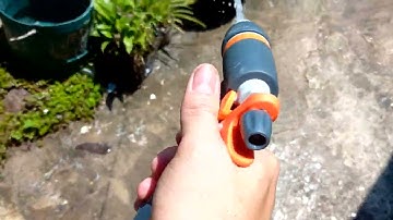 Vòi tưới cây rửa xe, chế bộ tăng áp lực nước