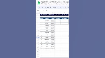Master xloocup and small function in google sheet | data analysis