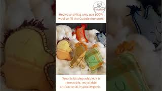 100% wool filled Cuddle Monsters no harm full polyester for your pet?  #petsafety #protecttheplanet