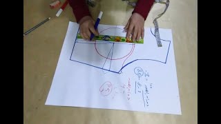 رسم باترون كورساج ملابس السوارية بكل سهولة