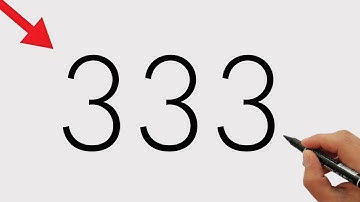 How to draw a beautiful bird with number 333 easy | number drawing step by step