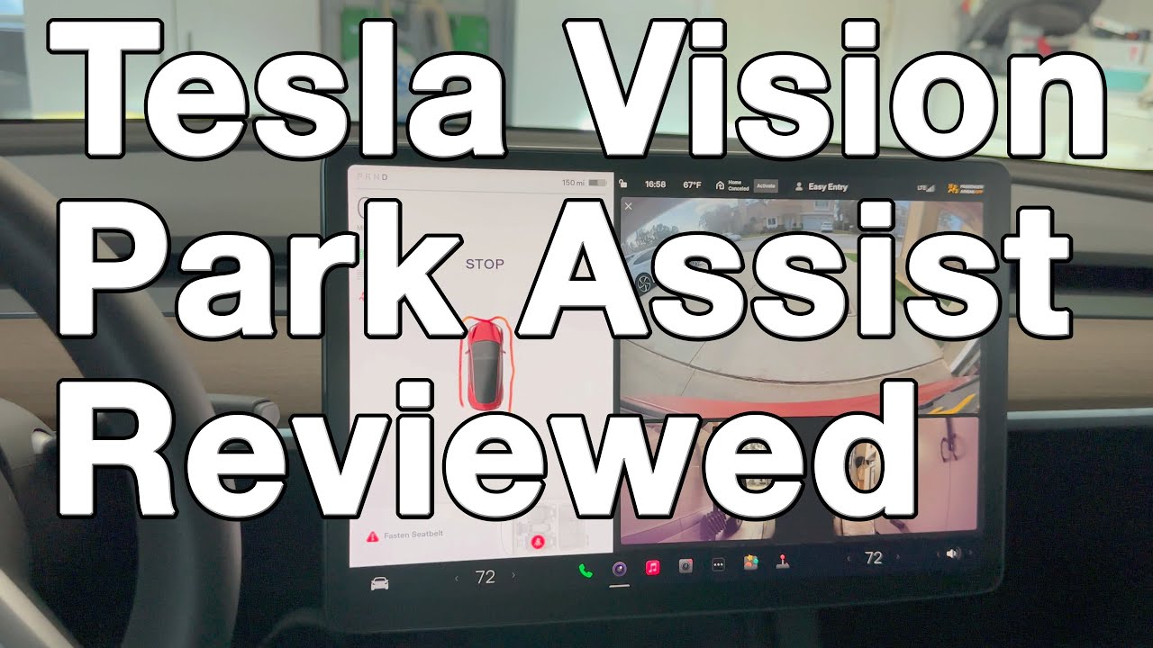 Tesla Vision Park Assist Tested, I am impressed! - YouTube