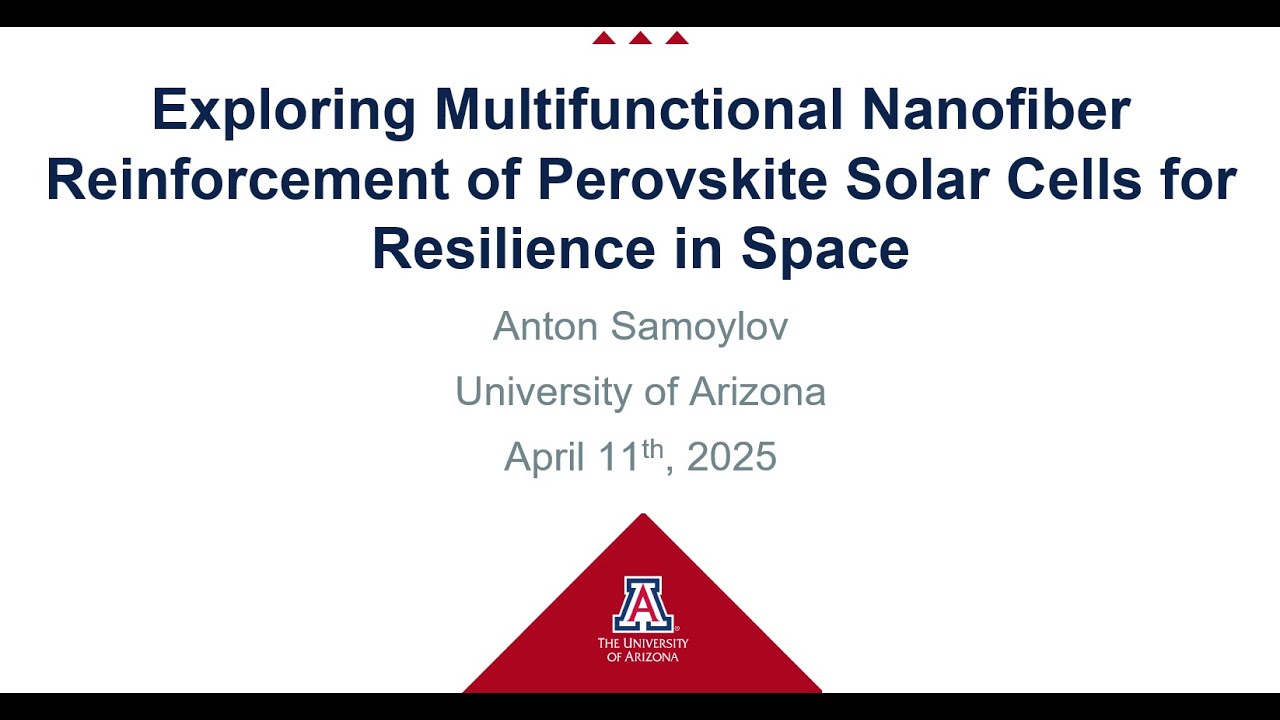 UASI Symposium 2025 Anton Samoylov Multifunctional Nanofiber ...