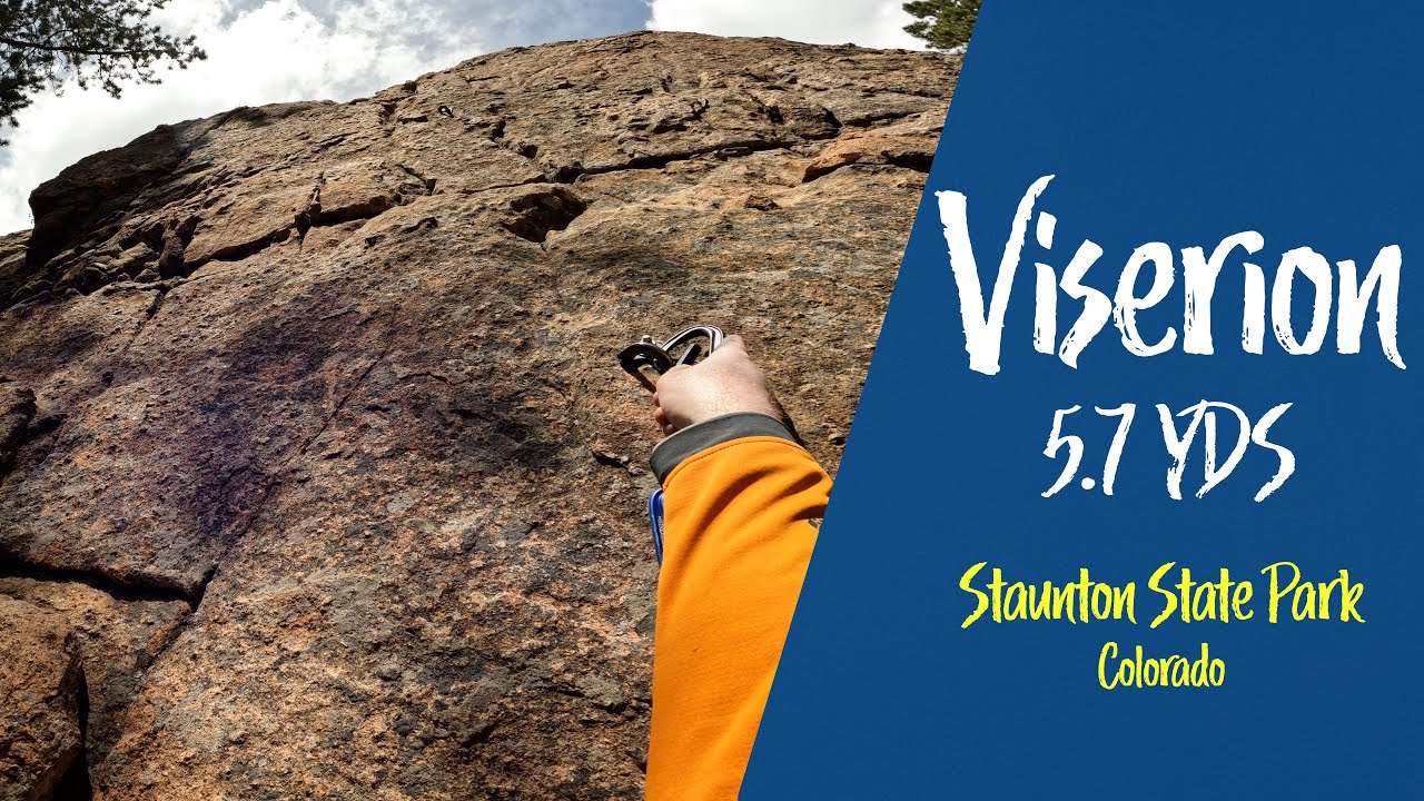 Viserion (5 7 YDS) Rock Climbing in Staunton State Park YouTube