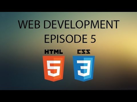 Web development - #5 External CSS & Lists - YouTube