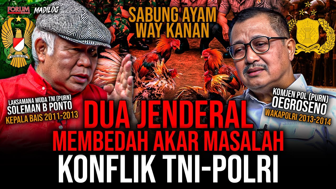 SOLEMAN PONTO: POLRI-TNI IBARAT AIR DENGAN MINYAK TAK PERNAH BISA BERSATU