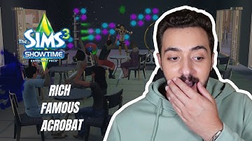 From Broke Acrobat to Mansion Life in The Sims 3