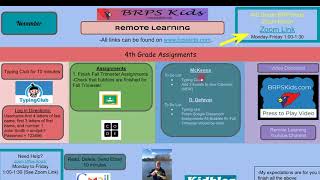 November 18-20th; 4th Grade Overview-Riverview