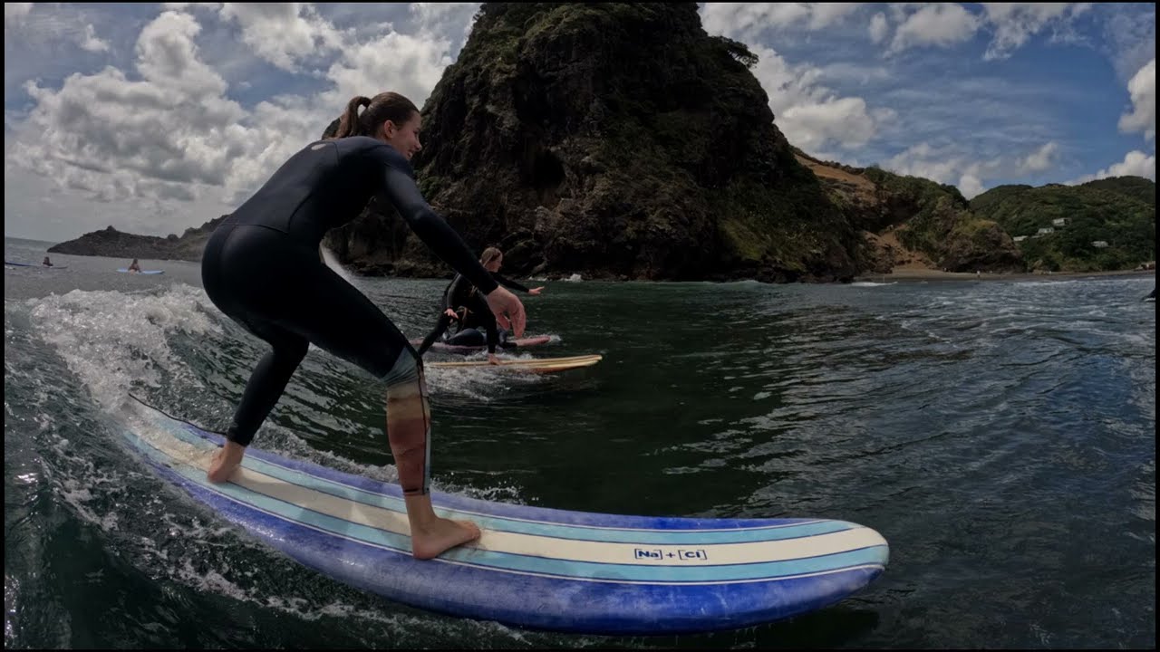 Piha Surf School Group Lesson Photo Edit