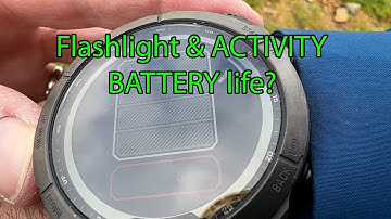 Garmin Fenix 7x Smartwatch | How long will battery last with Flashlight and GPS Activity | Pro Solar