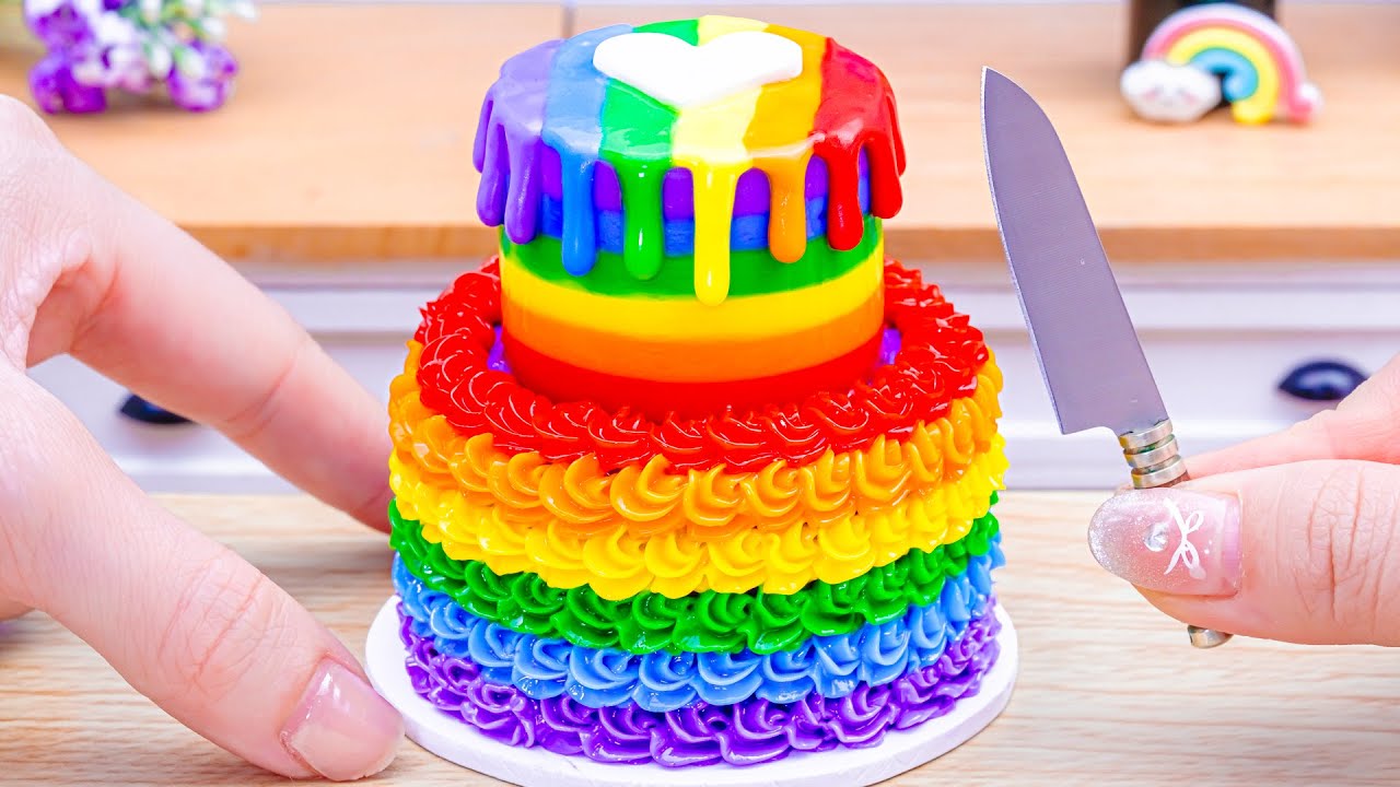 🍫Best of Delicious Miniature Rainbow Cake Recipe ☀️ DIY Tiny Cake Challenge 💕 Cake In Wonderland