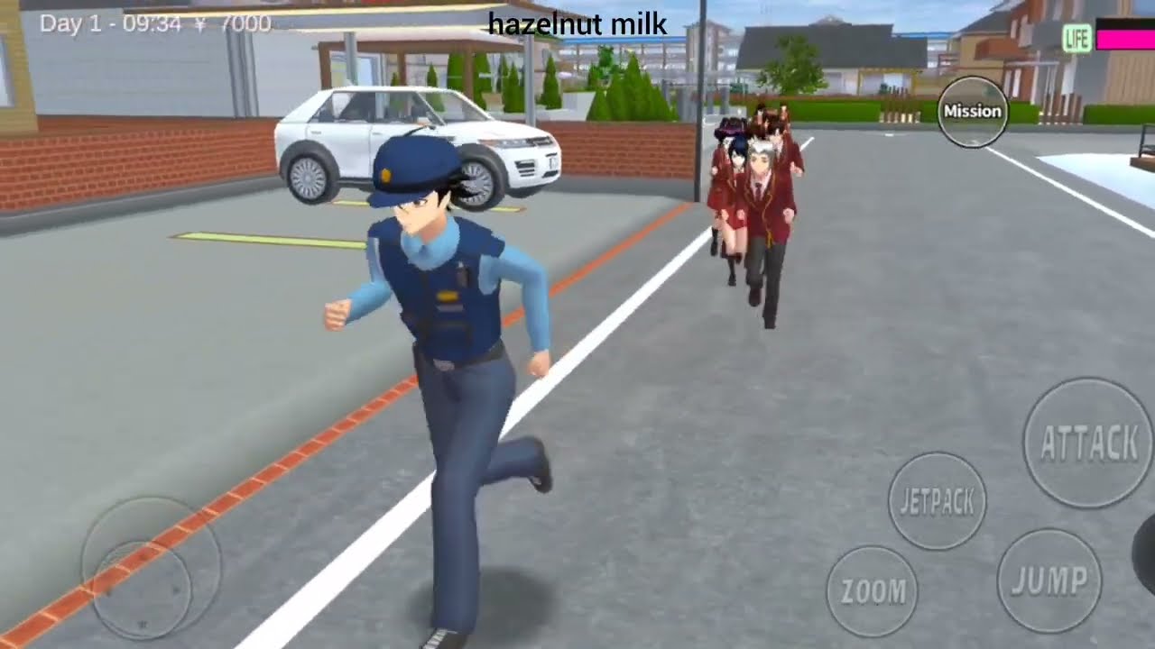 Drama Sakura school simulator polisi Penjarakan anak sekolah....