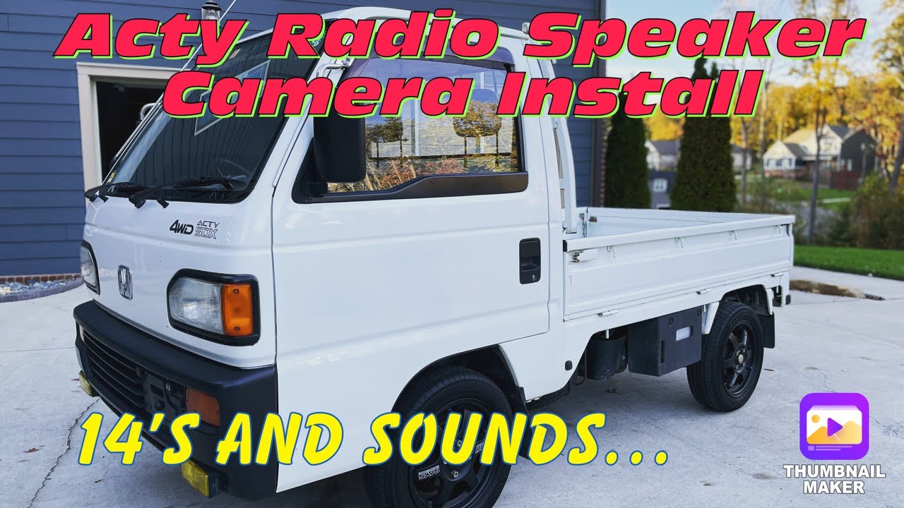 Установка звукоизоляции заднего вида для радиоприемника Honda Acty #Acty #HowTo #Radio #Camera #S...