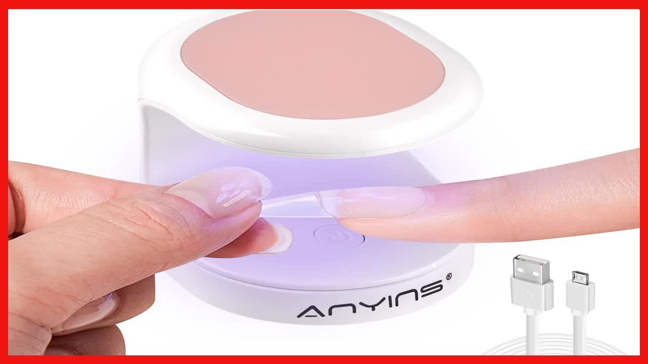 Mini UV Light for Gel Nails, UV Light for Nails ANYINS Nail Lamp