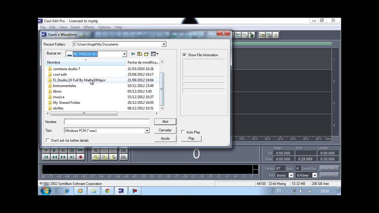 Como configurar el Cool edit pro2 YouTube