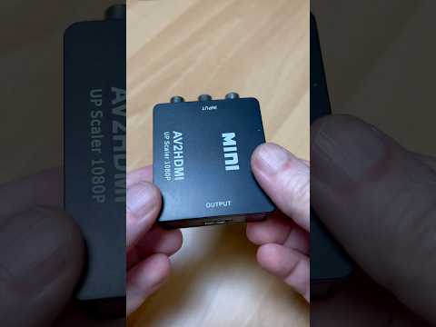 How to use an AV to HDMI converter #hdmiadapter #avtohdmi #retrogaming #vintagegaming