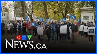 Rally against labour legislation held in Halifax